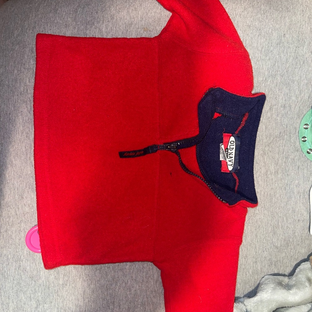 6 to 12 months red Old Navy sweater